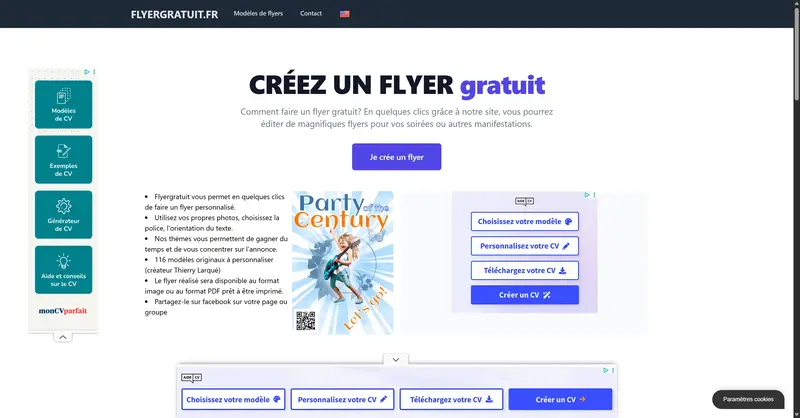 Flyer Gratuit - Créateur en ligne de flyers et affiches personnalisables